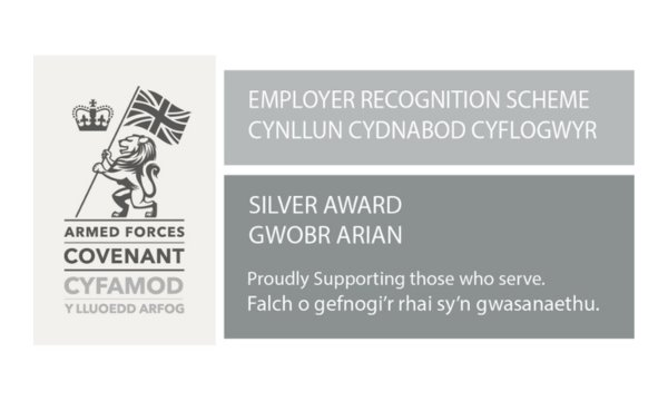 Defence Employer Recognition Scheme. Silver Award.